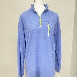 Southern Marsh Lavender Quarter-Zip with Lime Accents